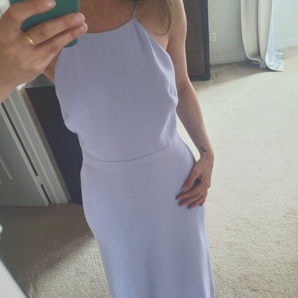 J. Crew Light Lavender Halter Maxi Dress